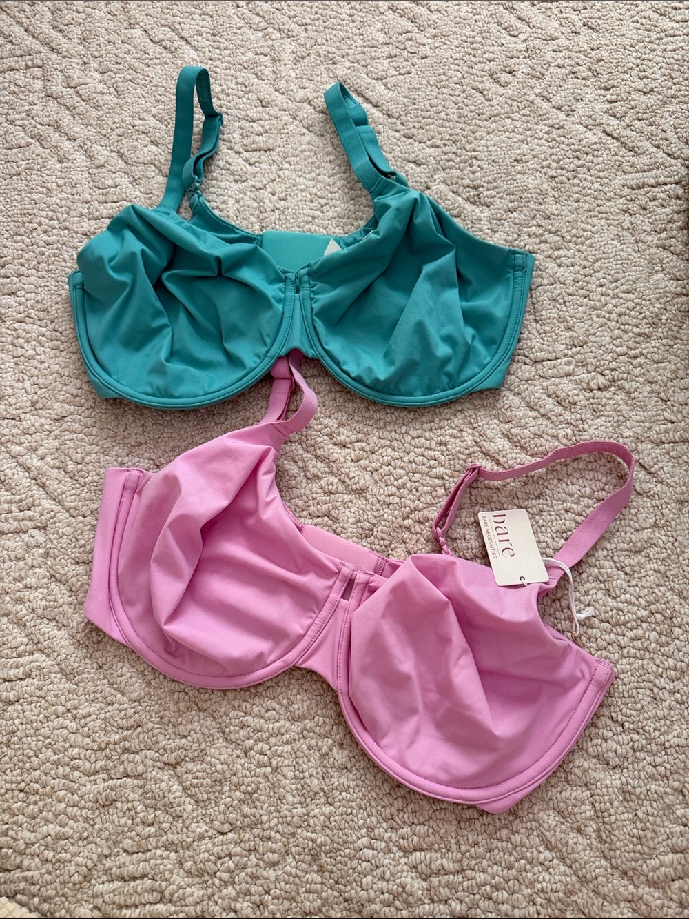 Bare Necessities the absolute minimizer bra set 38DDD lot of 2 NWT